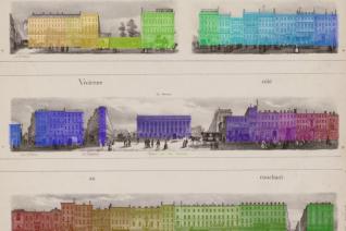 Jules Arnout, Paris en miniature, « Rue Vivienne côté au levant, Rue Vivienne, côté du couchant » 