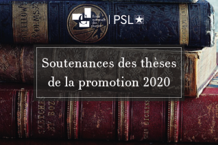 Soutenances des thèses d’École de la promotion 2020