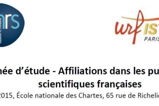 journée d'étude - Affiliations dans les publications scientifiques françaises