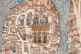 Olivier Truschet, Germain Hoyau, Plan de Paris (vers 1550) © Domaine public, Wikimedia Commons