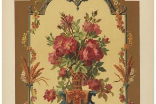 Image décorative : planche 15 - Écran et tapisseries. Exécutés à la Manufacture Nationale de Beauvais par Chabal-Dussurgey