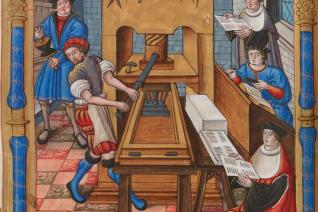 Image décorative : "Chants royaux sur la Conception, couronnés au puy de Rouen de 1519 à 1528" (1537) © BnF