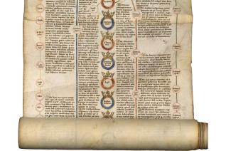 Image décorative : Tabula regum Anglie ab Adamo usque ad Henricum VI © BnF, Département des Manuscrits, Latin 6055