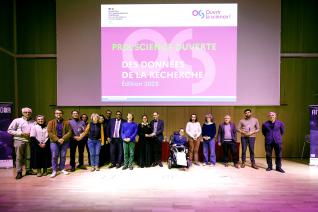 Image décorative : cérémonie de remise des prix 2025 de la science ouverte, le 1er décembre à l’Université Paris-Saclay © Christophe Peus