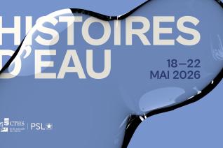Image décorative : 150e congrès du CTHS, « Histoires d’eau » - Conception graphique : Théo Veron