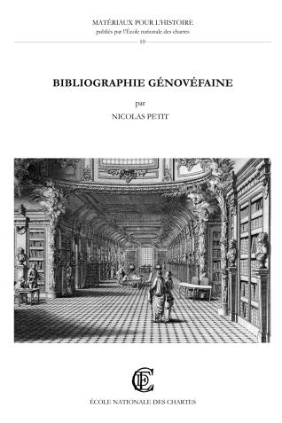 Couverture de l'ouvrage Bibliographie génovéfaine