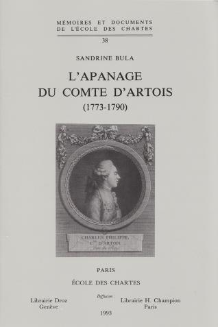 L'Apanage du comte d'Artois (1773-1790)