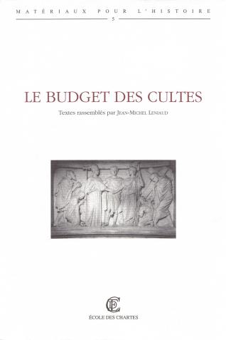 Couverture de « Le budget des cultes » © Énc