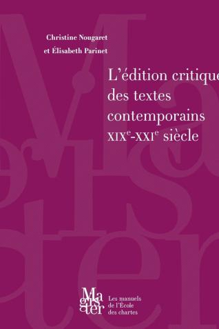 L'édition critique des textes contemporains © Énc