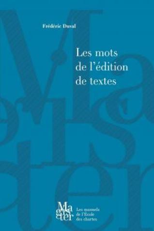 Les mots de l'édition de textes