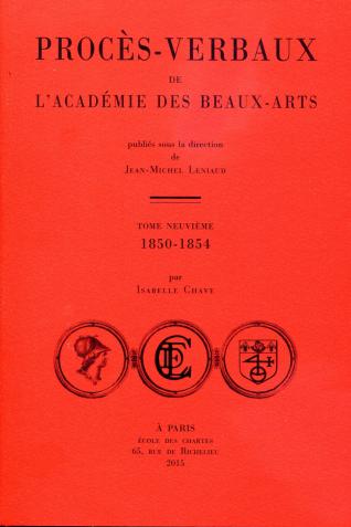 Procès-verbaux de l'Académie des beaux-arts 1850-1854