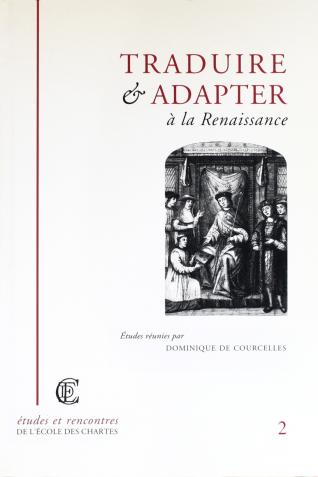 Couverture de « Traduire et adapter à la Renaissance » © Énc