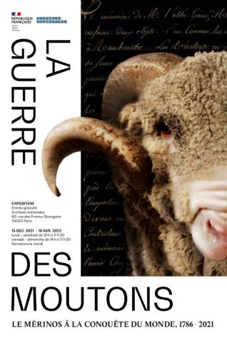 Affiche de l’exposition « La Guerre des moutons » 