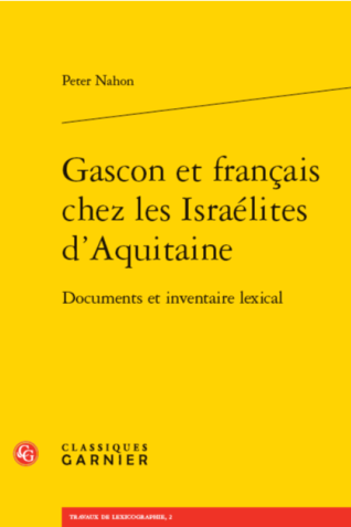 Couverture de l'ouvrage Gascon et français chez les Israélites d’Aquitaine