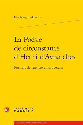 Couverture de "La Poésie de circonstance" d’Henri d’Avranches