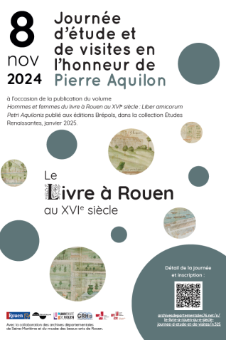 Affiche « Le livre à Rouen au XVIe siècle »