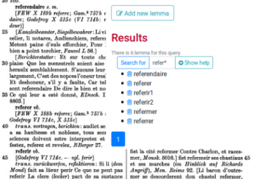 Référentiels de lemmes du français médiéval