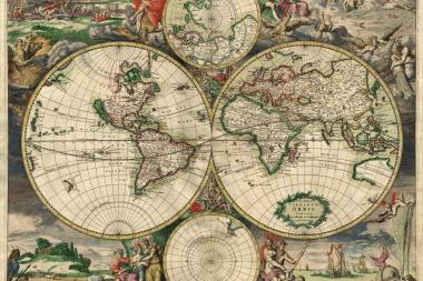 Nova totius terrarum orbis tabula Amstelodami, ex officina G. a Schagen (1682, Amsterdam) 