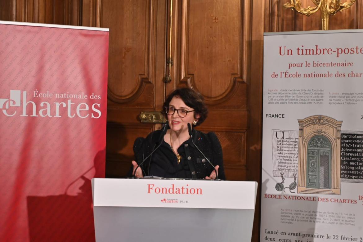 Image décorative : discours de Michelle Bubenicek, directrice de l’École et présidente de la Fondation © ENC - cl. Didier Plowy