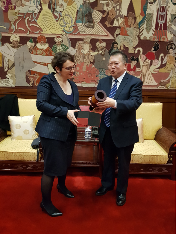 Visite de la Bibliothèque nationale de Chine