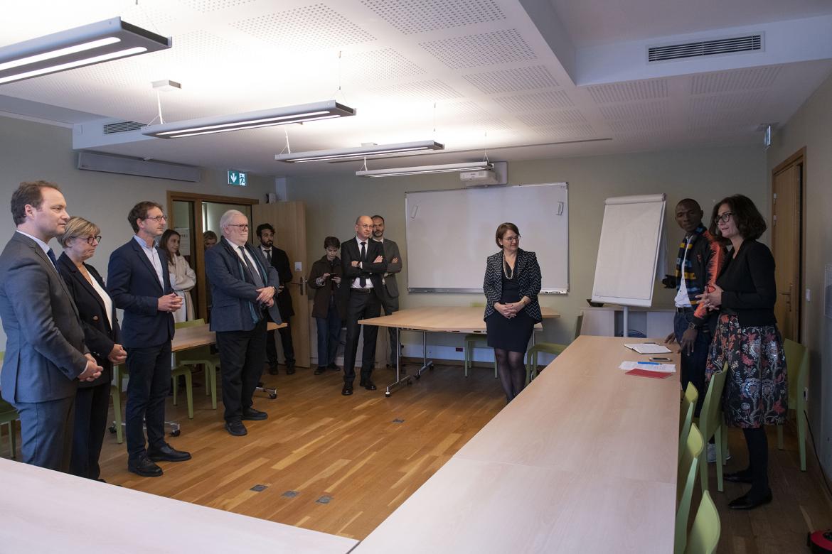 Présentation des actions internationales de l’École avec Elsa Marguin-Hamon et Champolion Miache Evina