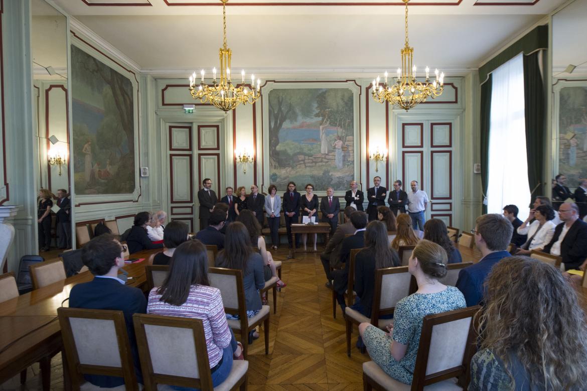 Cérémonie de remise des diplômes 2017 d'archiviste paléographe © Énc – cl. Didier Plowy