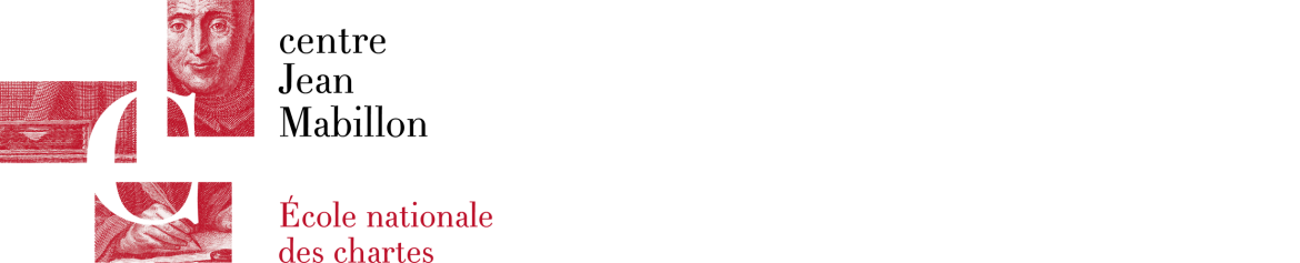 Center Jean-Mabillon logo with the following text: “Centre Jean-Mabillon. École nationale des chartes”.