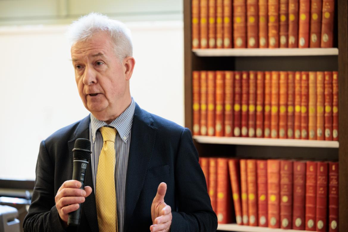 Discours de Jean-Marie Moeglin, professeur émérite des universités, membre de l’Institut © ENC - PSL, cl. Frédéric Albert