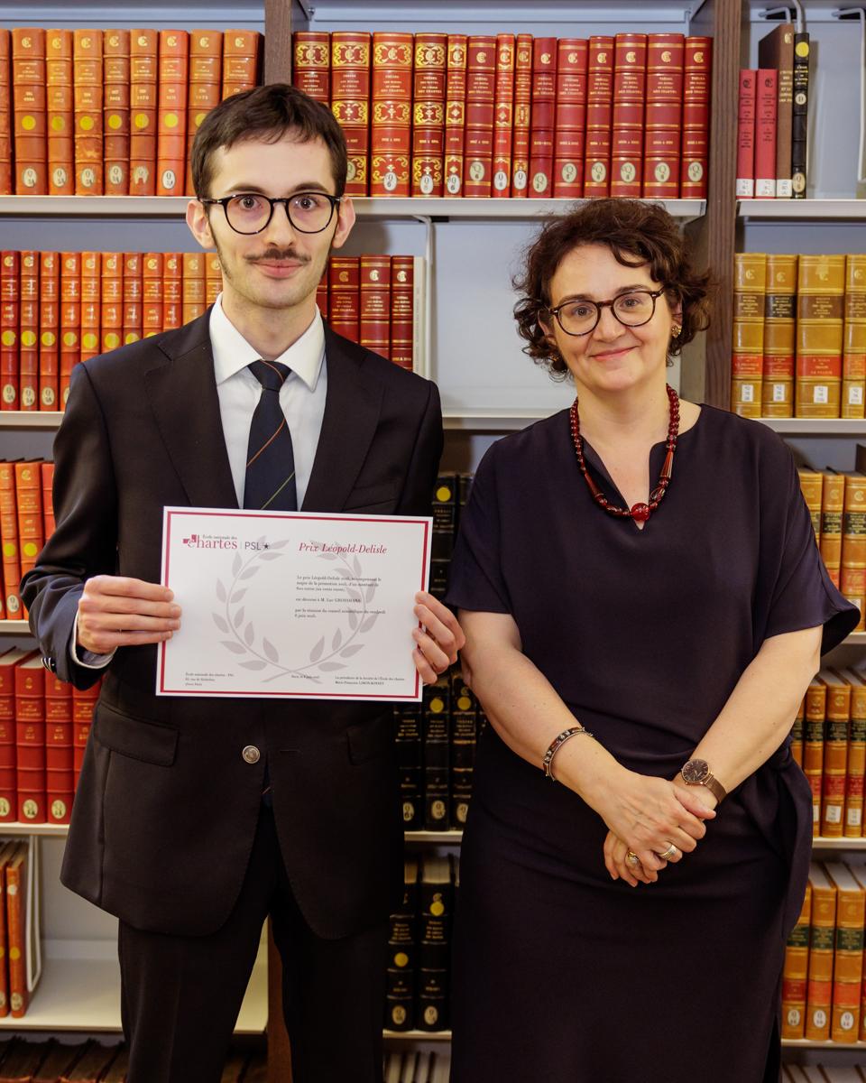 Image décorative : Luc Grosshans, lauréat du prix Léopold-Delisle 2025 © ENC - PSL, cl. Frédéric Albert
