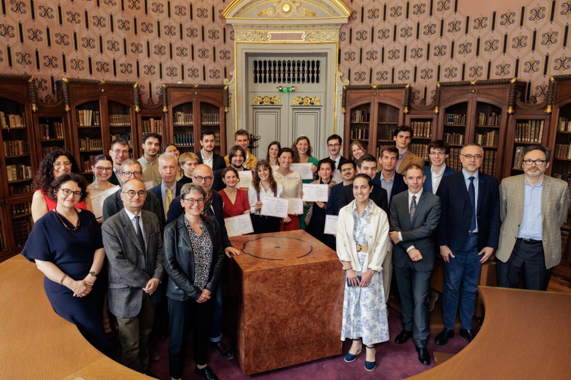 Promotion 2025 du diplôme d’archiviste paléographe © ENC - PSL, cl. Frédéric Albert