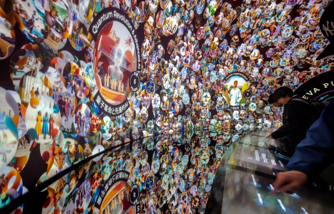 Image décorative : Geneva Public Portal to Anticipation, World Expo Osaka 2025. Image © EPFL Laboratory for Experimental Museology.