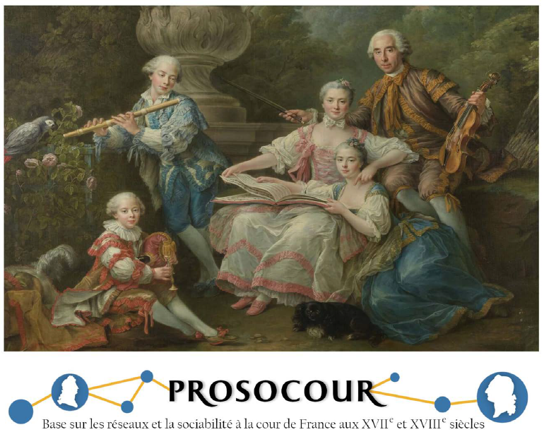 Prosocour, base sur les réseaux et la sociabilité de la cour de France aux XVIIe–XVIIIe siècles