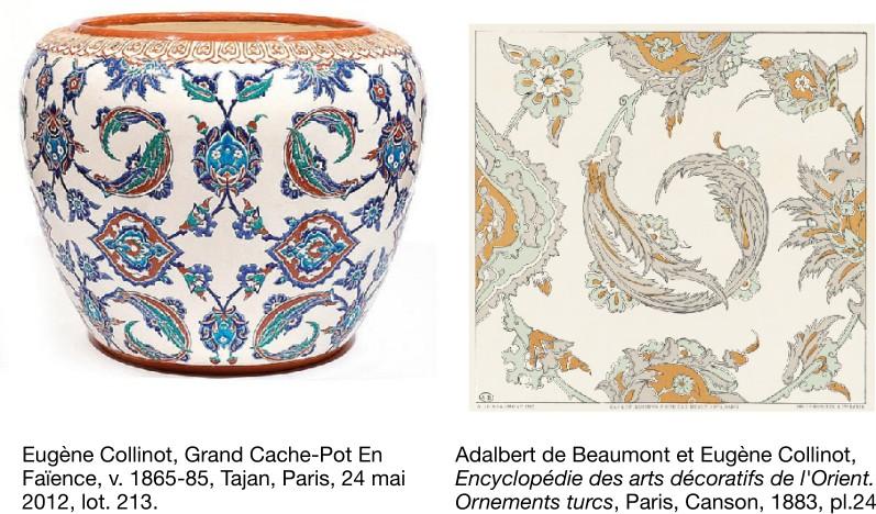 Image décorative : illustration issue du compte rendu de mémoire « From Paper to Porcelain : Pattern Books and the Diffusion of Islamic Art Models in French Ceramic Design during the Industrial Age » (master 2 « Humanités numériques »)