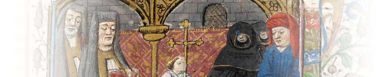 Unité de décor - f. 108r, Liturgie : service funèbre © BnF-Mandragore