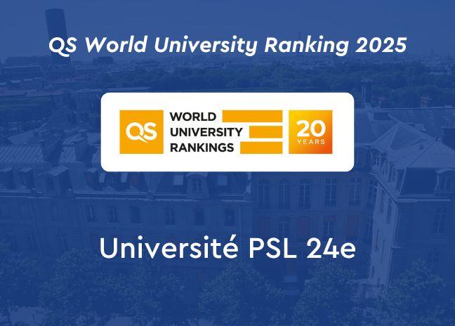 L'Université PSL dans le classement QS University Rankings