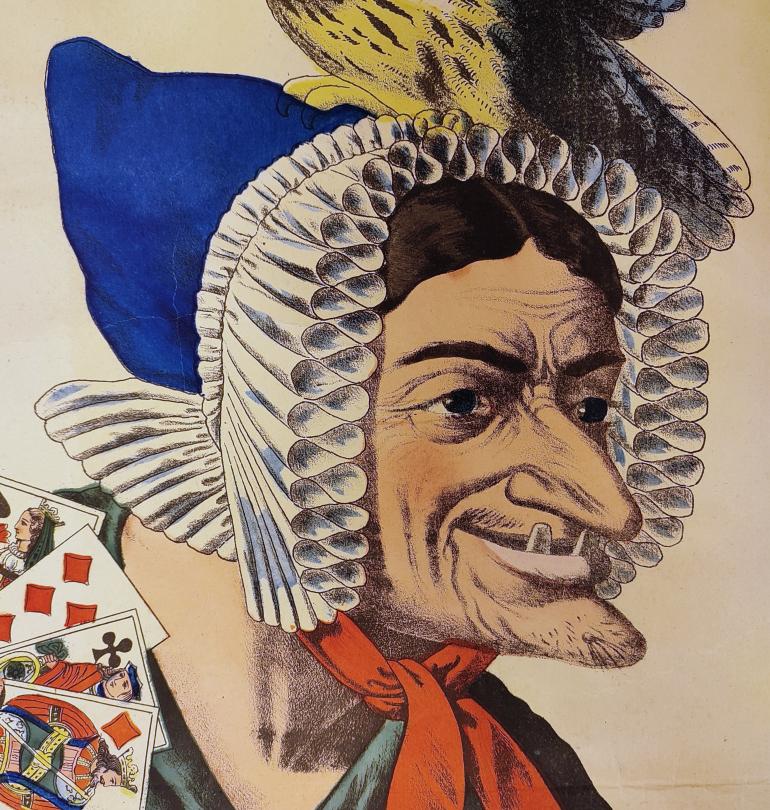 Image décorative : détail, le visage de la sorcière