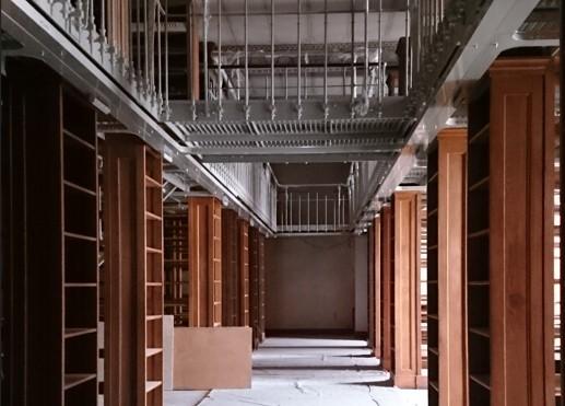 Image décorative : Niveau 2 de la bibliothèque en chantier