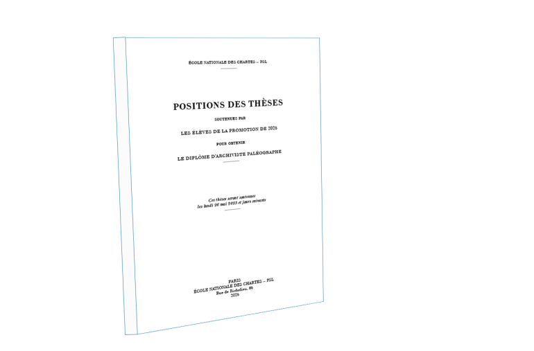 Image décorative : couverture des "Positions des thèses 2025"