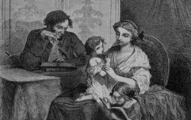 Image décorative : première page du premier numéro de "La Semaine des Enfants", daté du 3 janvier 1857, conservé en volume à la Bibliothèque nationale de France, cote Z-4489-4516. Version numérisée sur Gallica.