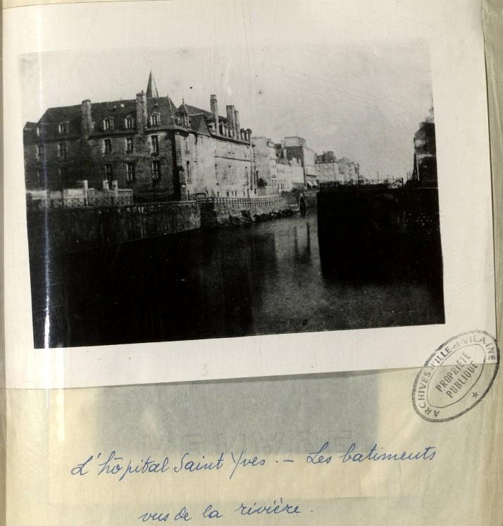 image décorative d'une photo de l’Hôpital Saint-Yves extraite de la thèse tapuscrite de Michel Denieul
