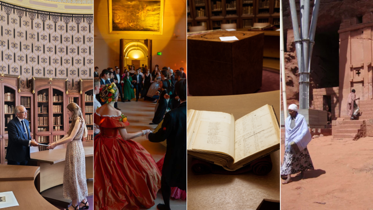Image décorative : montage photos - Fondation de l’École nationale des chartes - PSL