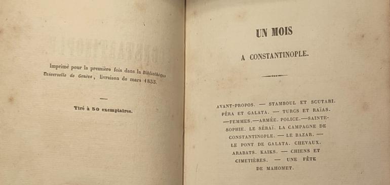 Image décorative : Lorédan Larchey, Un mois à Constantinople, janvier 1855