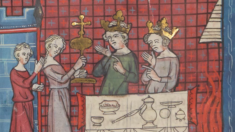 Image décorative : Chrétien de Troyes, Gaucher de Dourdan, Mennessier et Gerbert de Montreuil, Roman de Perceval le Gallois et continuations © BnF Mandragore