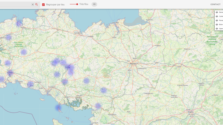 Image décorative : capture d’écran de l’application DicoTopo