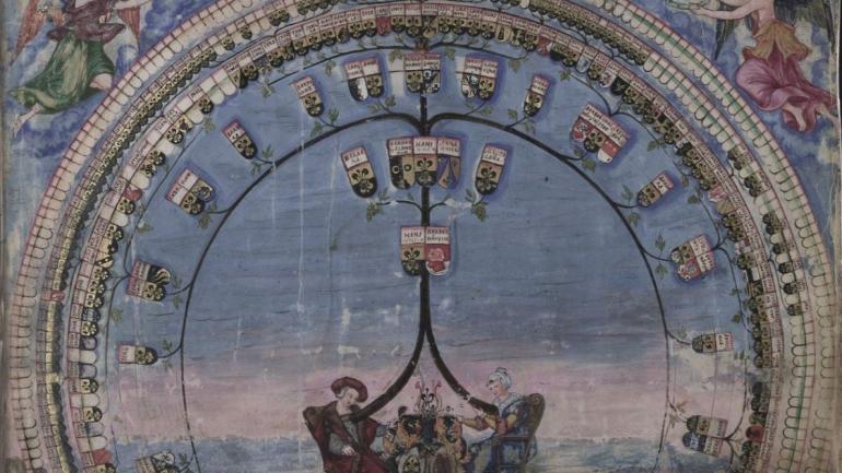 Image décorative : généalogie de Paul Jenisch, 1575
