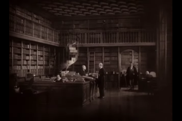 La bibliothèque de l'Arsenal dans Le Magicien (Rex Ingram), 1926