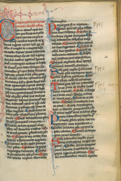 Florence, Bib. Laur., Plut. 32, Sin. 3, f. 135 r (Compendiloquium, incipit)