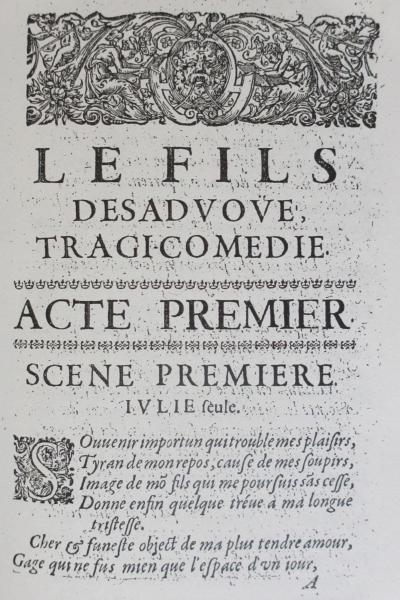 G. Guérin de Bouscal, Le fils desavoué ou le jugement de Théodoric, roi d’Italie, tragicomédie, Paris, 1642